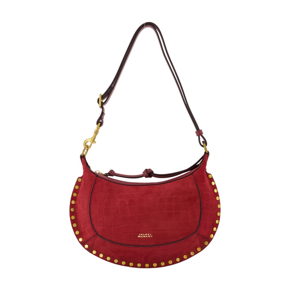 Isabel Marant Oskan Moon Shoulder Bag — Red