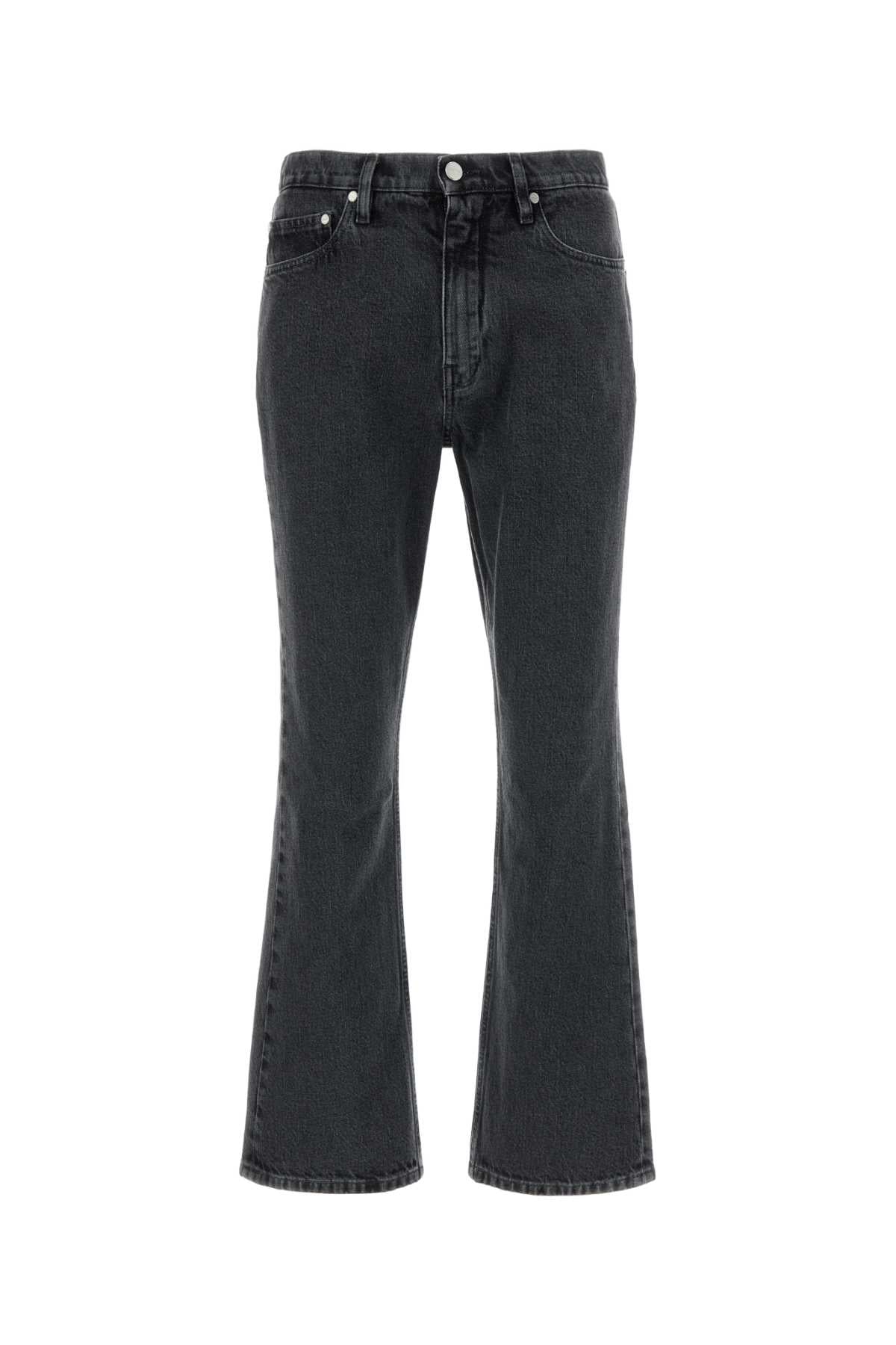 Jil Sander Flared Cotton Jeans — Gray
