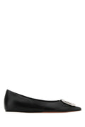 Amina Muaddi Cameliaflat Ballet Flat — Black