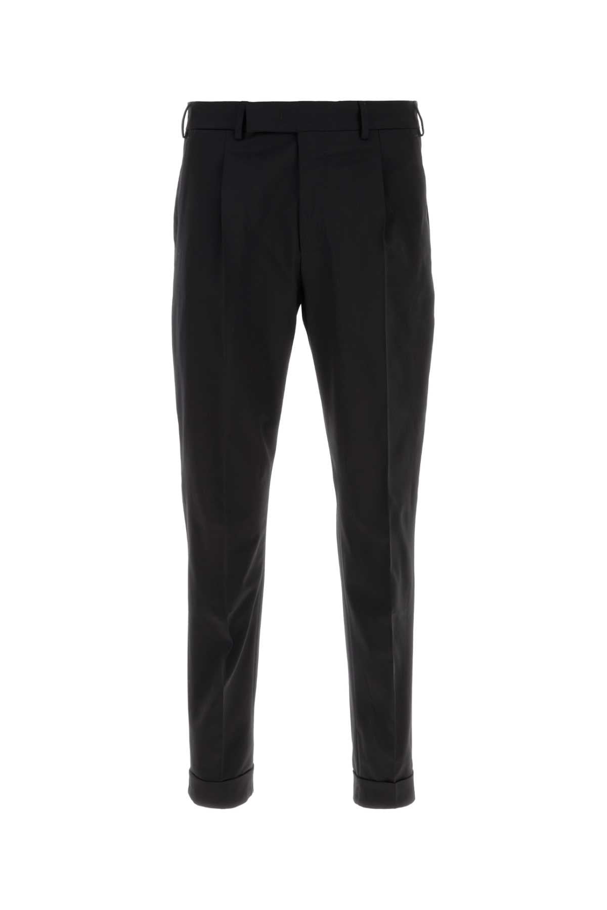 Pt Torino Pleat Trousers — Black