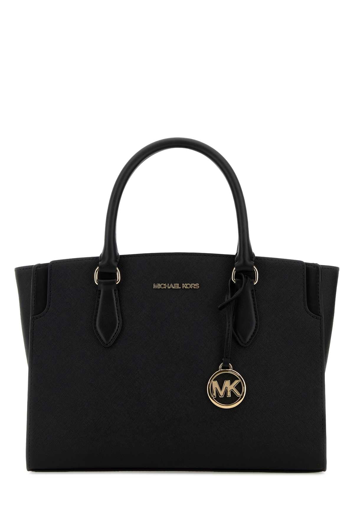 Michael By Michael Kors Satchel Tote Bag — Black