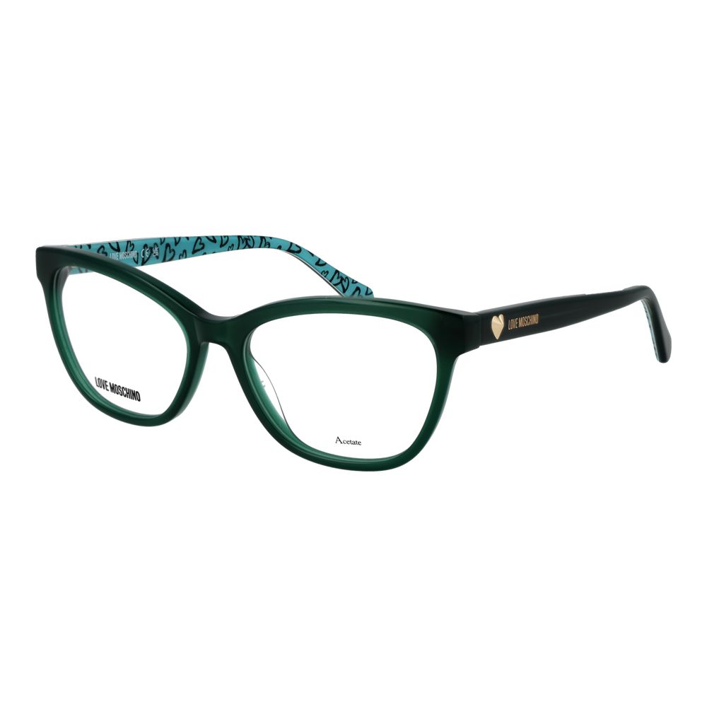 Love Moschino MO-1056765 Bicolor Acetate Cat Eye Eyeglasses — Green
