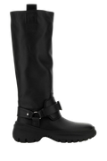 Burberry Leather Harness Boot — Black