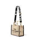 Marc Jacobs Logo-Print Webbing Strap — Black