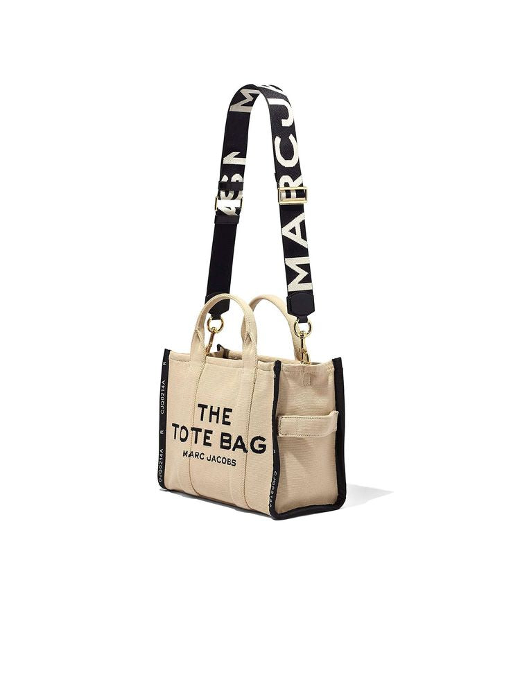 Marc Jacobs Logo-Print Webbing Strap — Black
