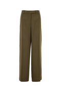 Dries Van Noten Acetate-Viscose Trousers — Khaki