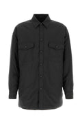 MM6 Maison Margiela Reversible Cotton-Wool Shirt — Gray