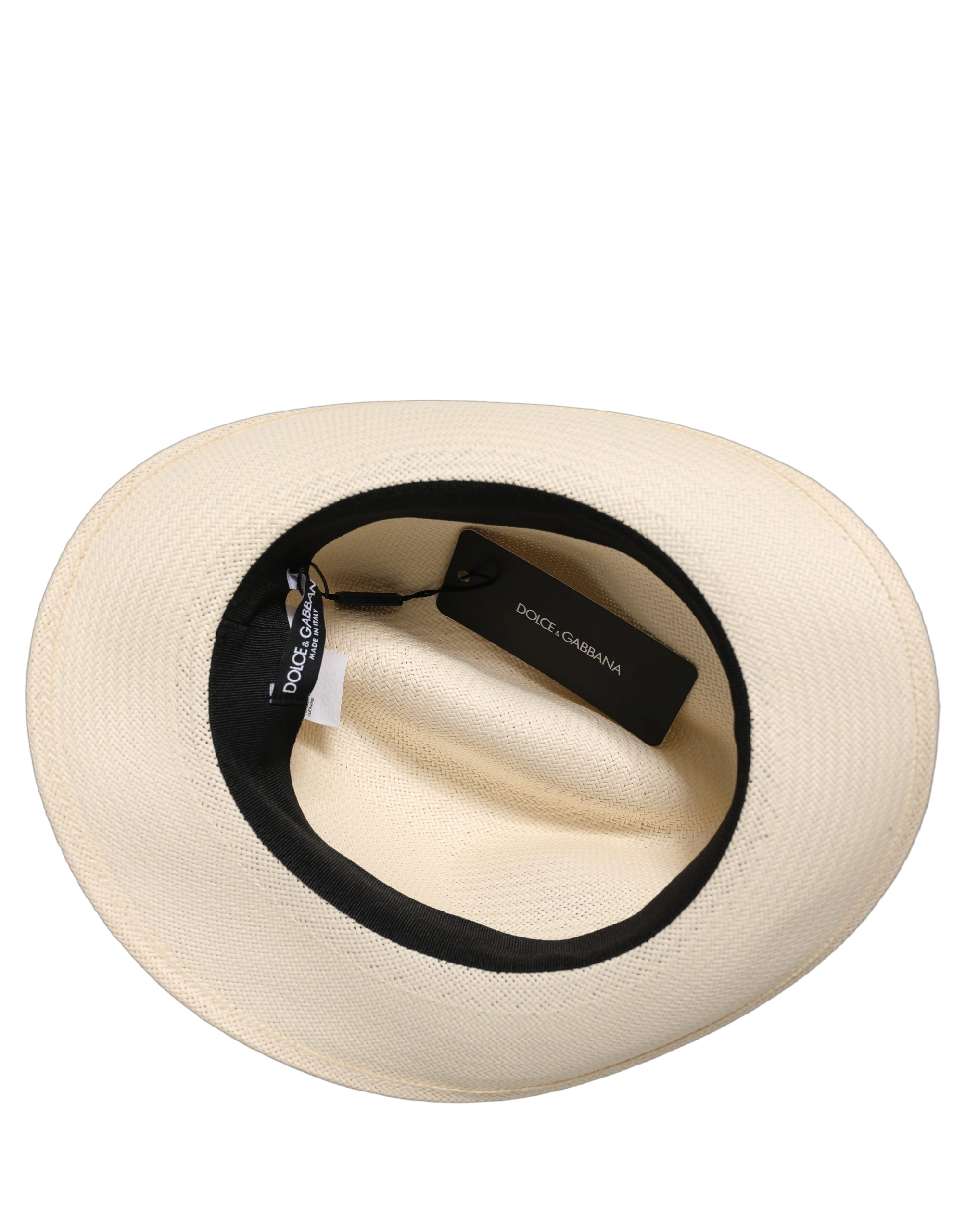 Dolce & Gabbana HAT10091 Paper Textile Fedora — White