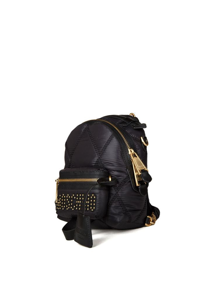 Moschino Quilted Polyamide Backpack — Black
