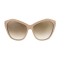 Tom Ford FT031772L Gradient Lens Cat-Eye Sunglasses — Beige