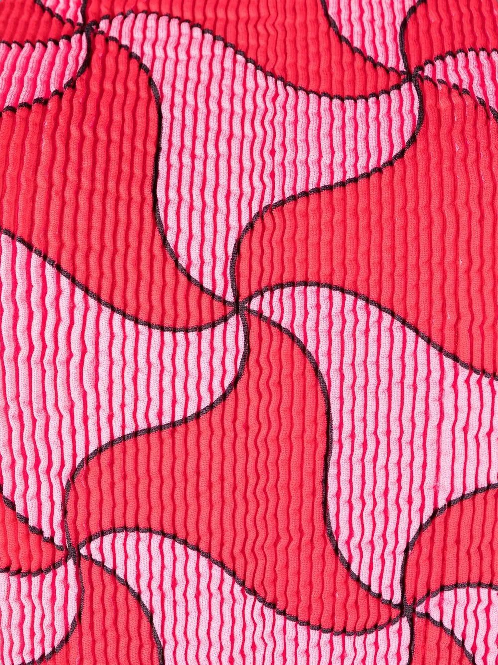 Bottega Veneta Crinkle Ghost Halterneck Swimsuit — Pink