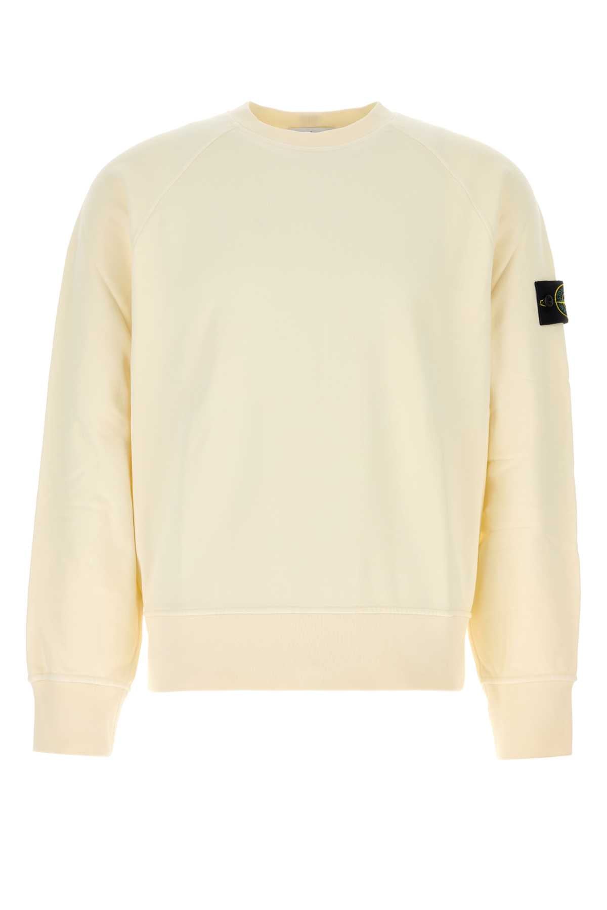 Stone Island Cotton Sweatshirt — White