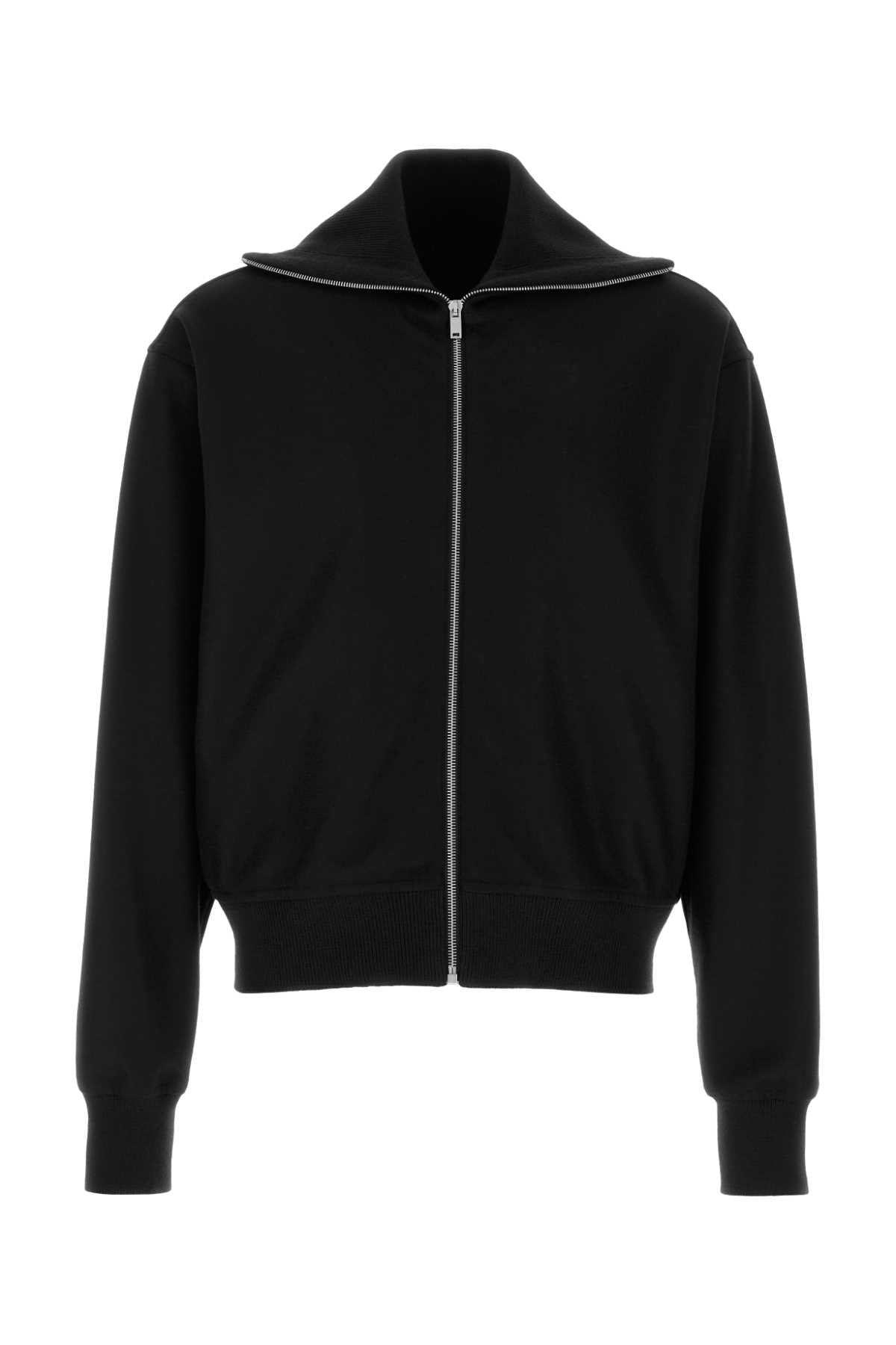 Jil Sander Wool Knit Cardigan — Black