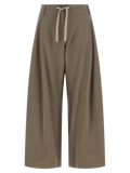 Brunello Cucinelli Cotton-Blend Drawstring Joggers — Gray