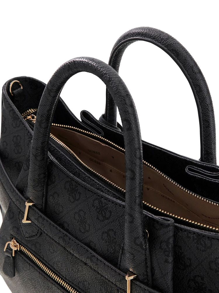 Guess Yesba Girlfriend Satchel Bag — Black