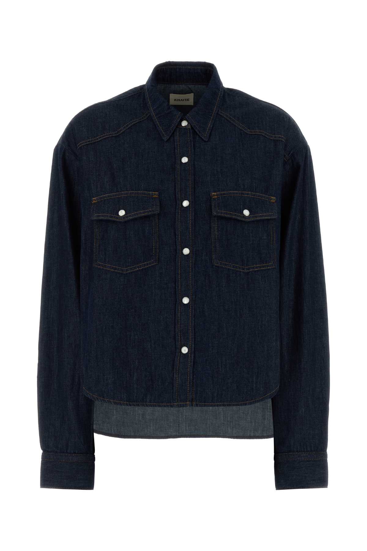 Khaite Denim Shirt — Navy