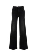Mother The Roller Sneak Jeans — Black