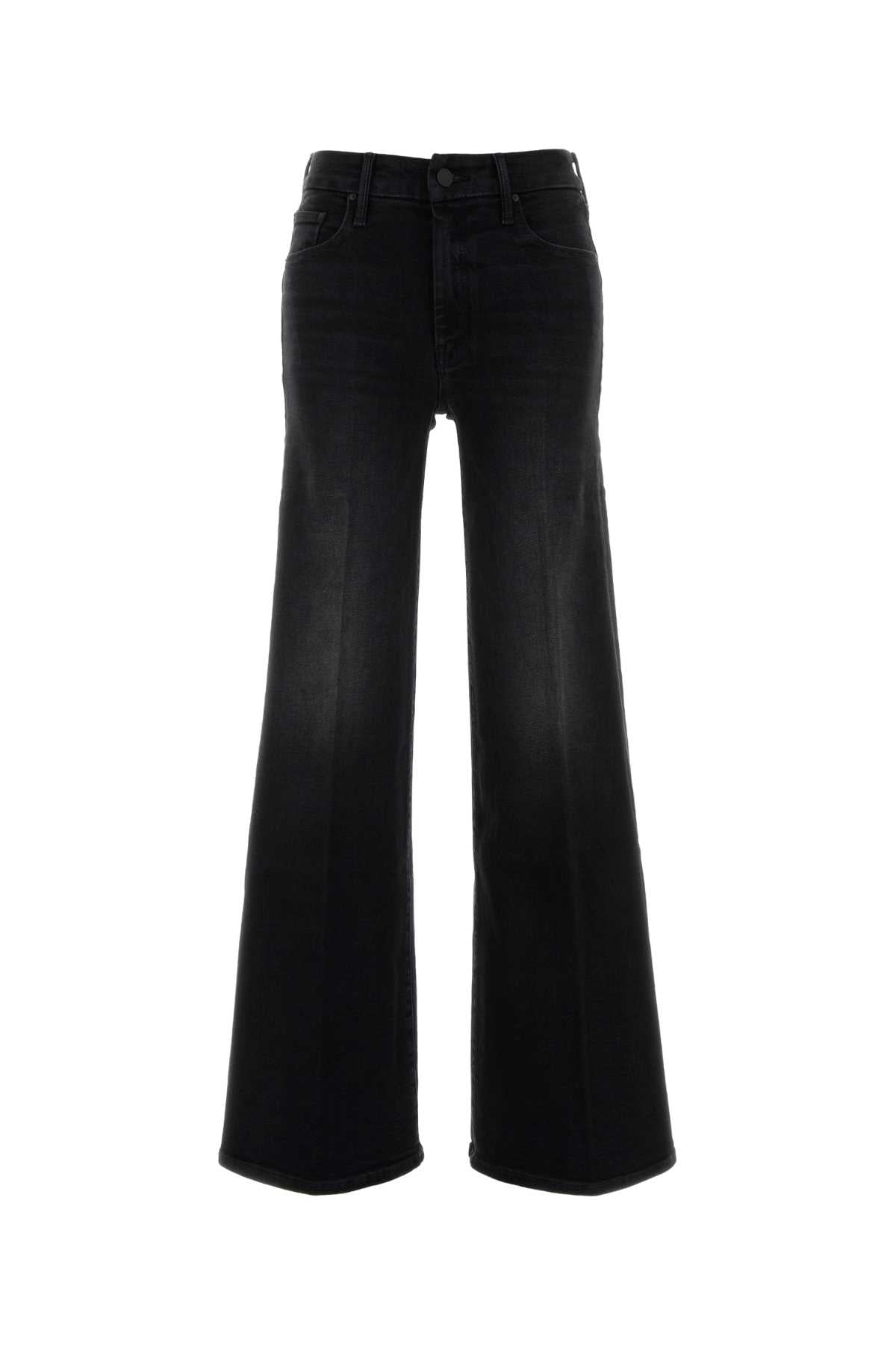 Mother The Roller Sneak Jeans — Black