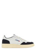 Autry Leather & Suede Low-Top Sneakers — White