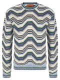 Missoni Geometric Zigzag Wool-Blend Sweater — Multicolor
