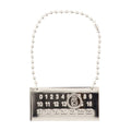 MM6 Maison Margiela Logo Plaque Charm Necklace — Silver