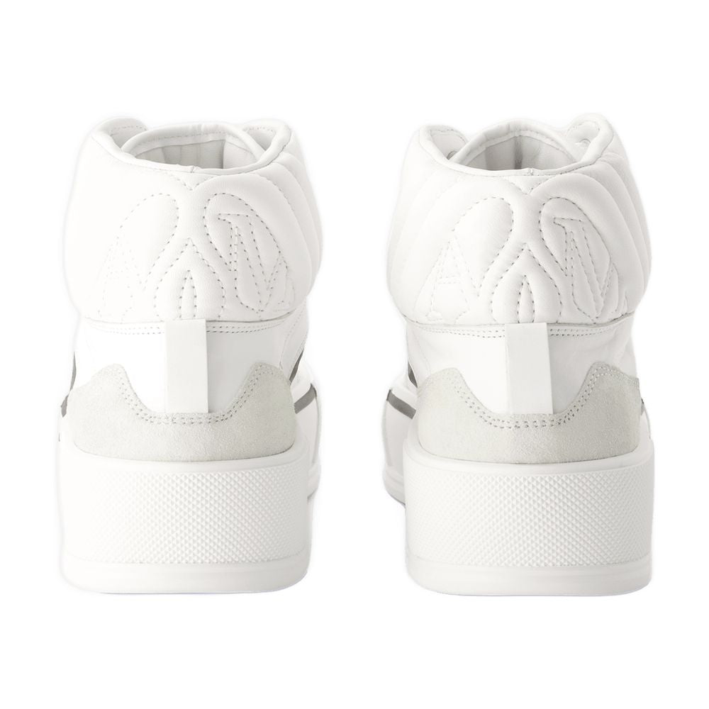 Alexander McQueen Quilted Calfskin Sneaker — White