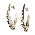 Alexander McQueen Pavé Crystal Earrings — Silver