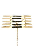Amina Muaddi Goldbase Necklace — Gold