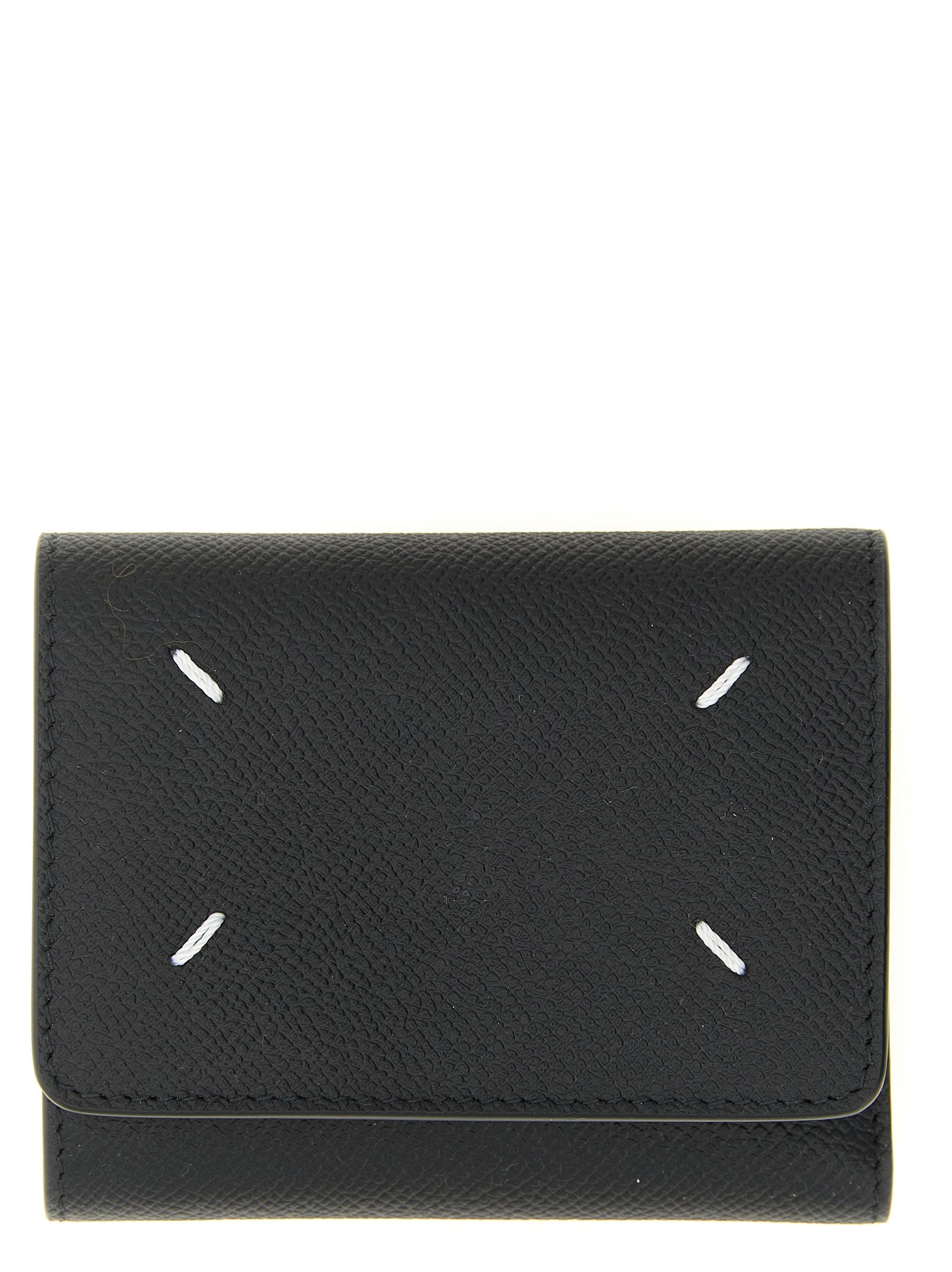 Maison Margiela Calfskin Tri-Fold Wallet — Black