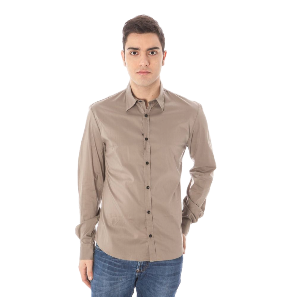 Costume National Cotton-Blend Shirt — Green
