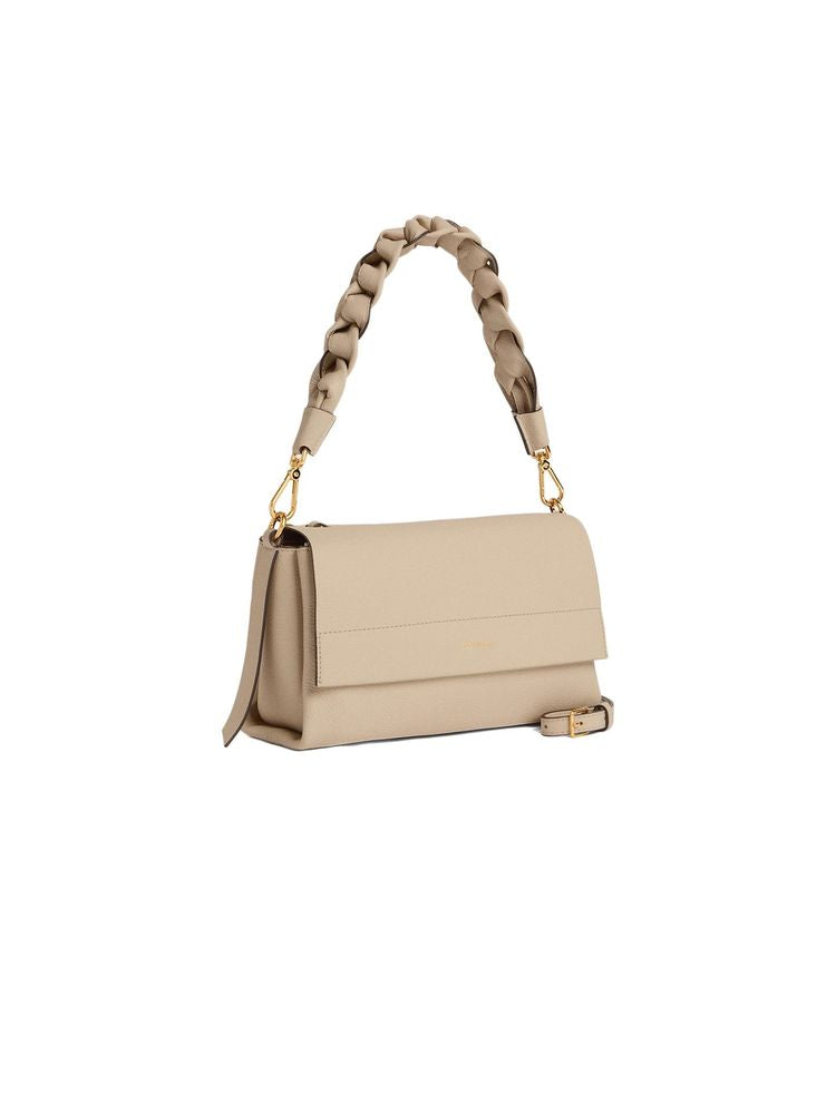 Coccinelle Boheme Grana Shoulder Bag — Beige