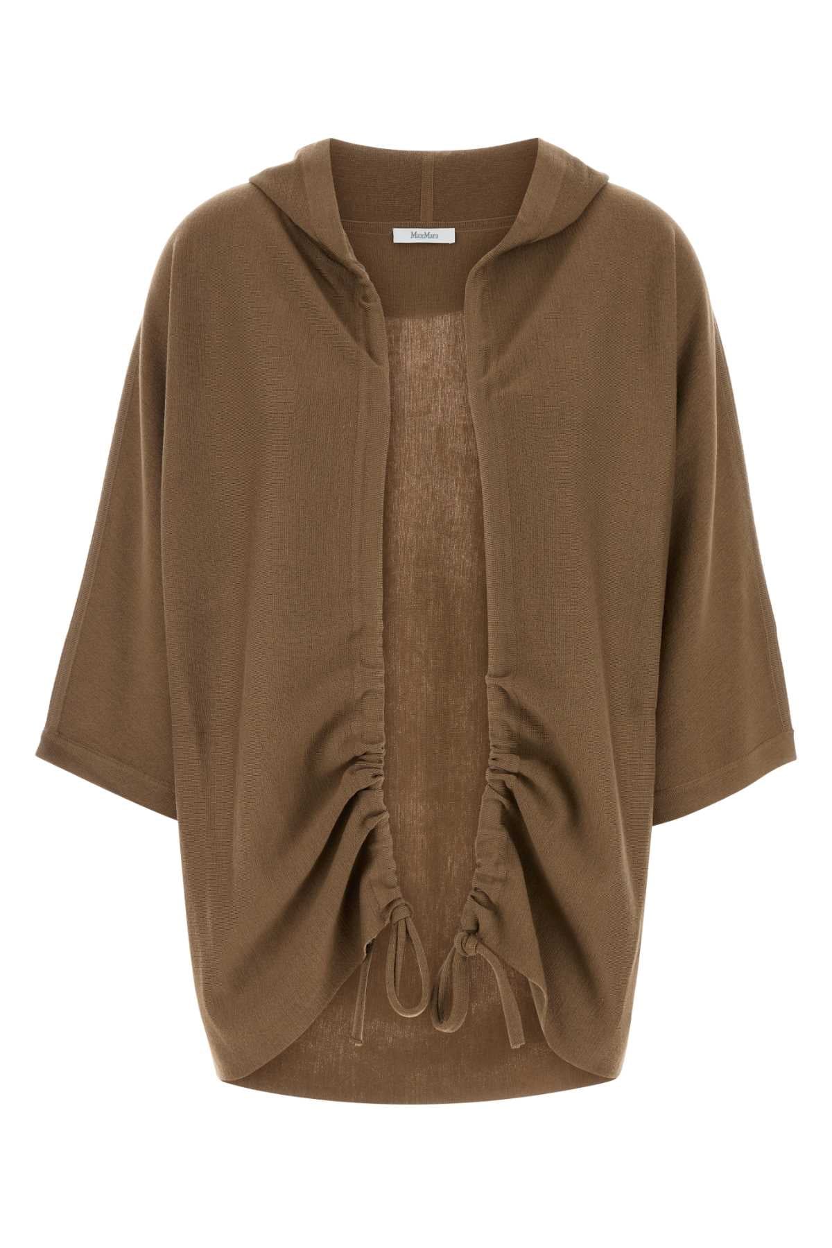 Max Mara Aster Cardigan — Brown