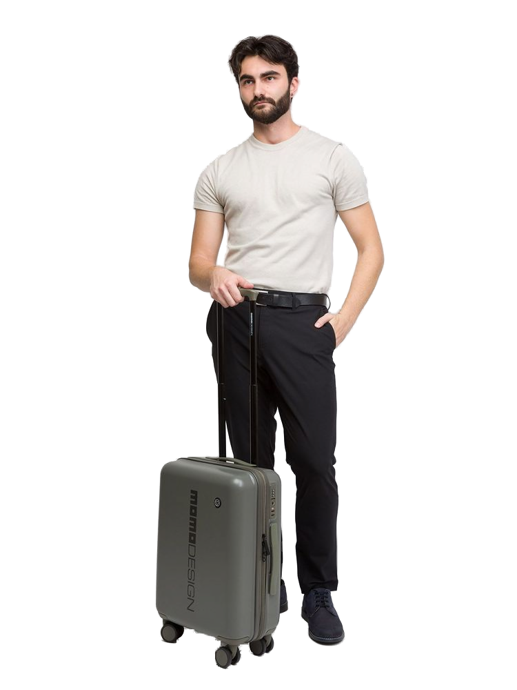 Momo Design Travel Trolley Bag — Green