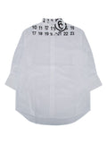 Mm6 Kids Number-Print Cotton Dress — White