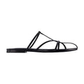 Jil Sander Leather Strappy Sandal — Black