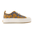 Amiri Star-Print Cotton Sneaker — Navy