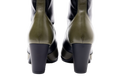 Hogan Two-Tone Block-Heel Boot — Green