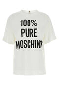 Moschino Logo-Print Crepe T-Shirt — White