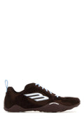 Balenciaga Fabric Mix Low-Top Sneaker — Brown