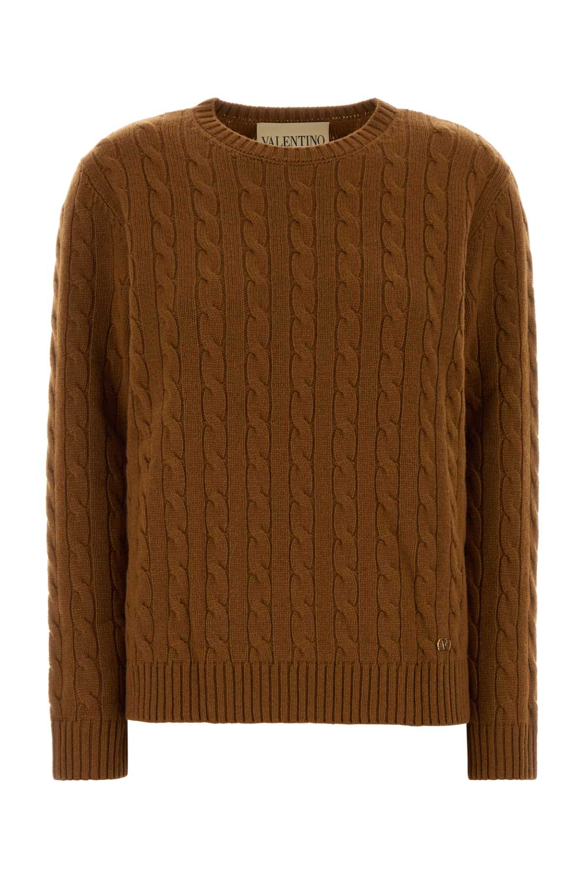Valentino Garavani Mossi Sweater — Caramel