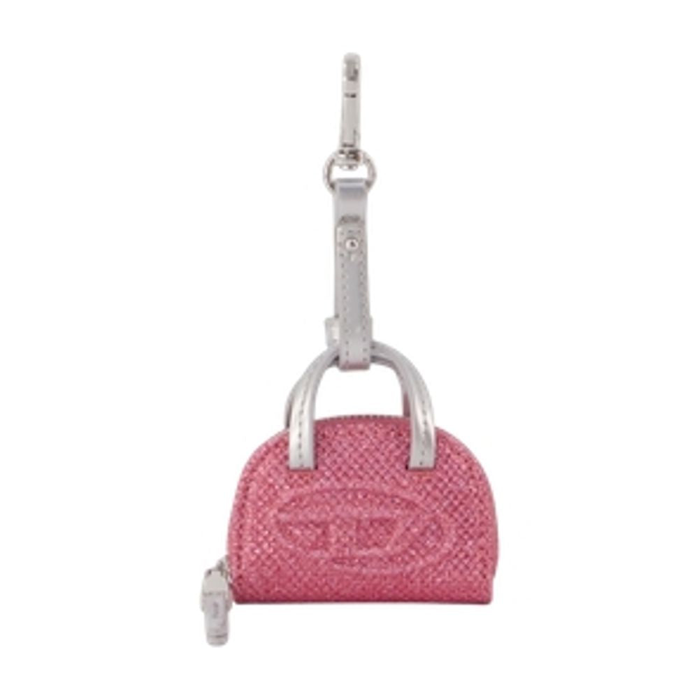 Diesel Textured Faux Leather Mini Bag — Pink