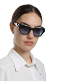 Ana Hickmann AH9494 Gradient Lens Acetate Sunglasses — Black