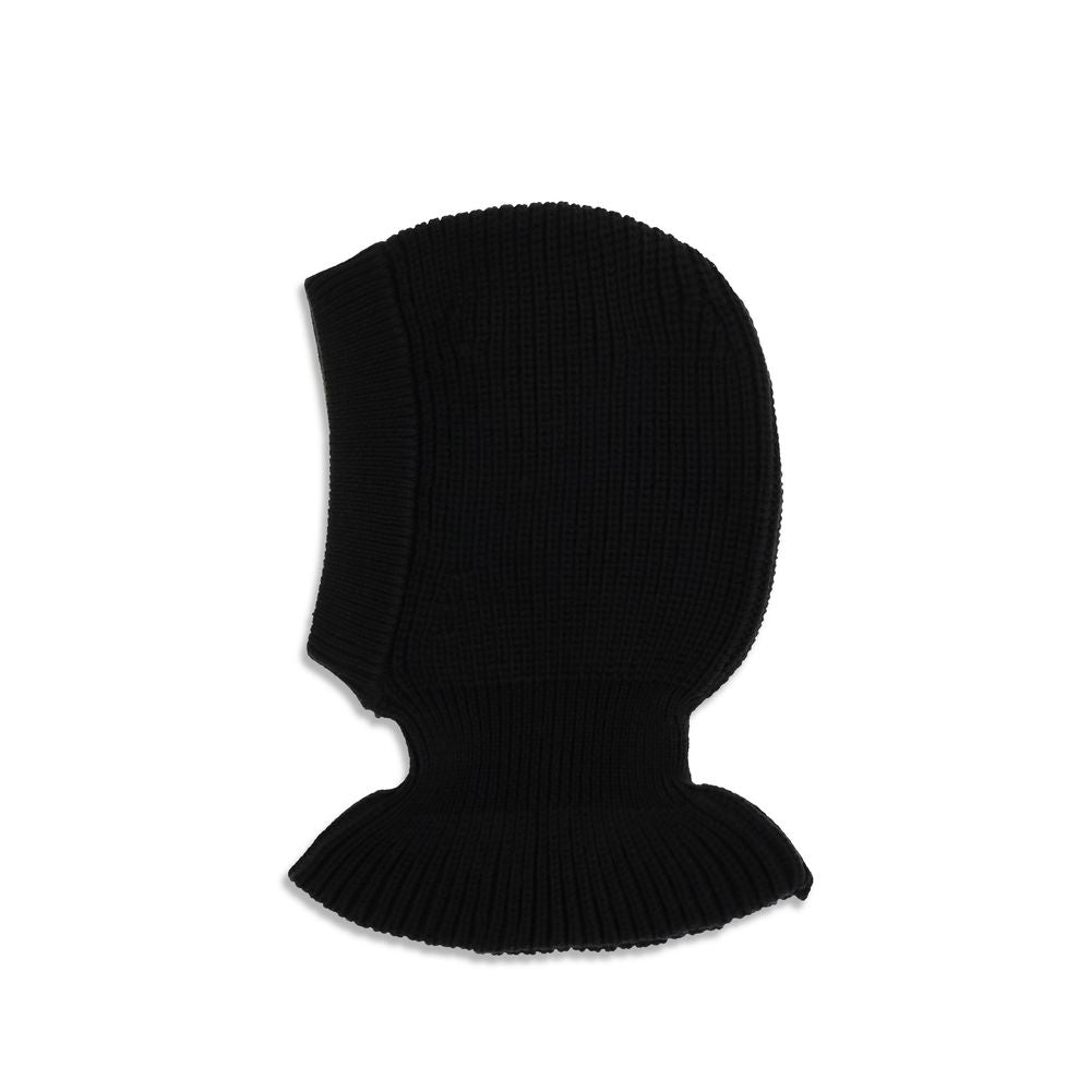Lemaire LETA0029LK1069BK999BB Ribbed Merino Wool Beanies — Black