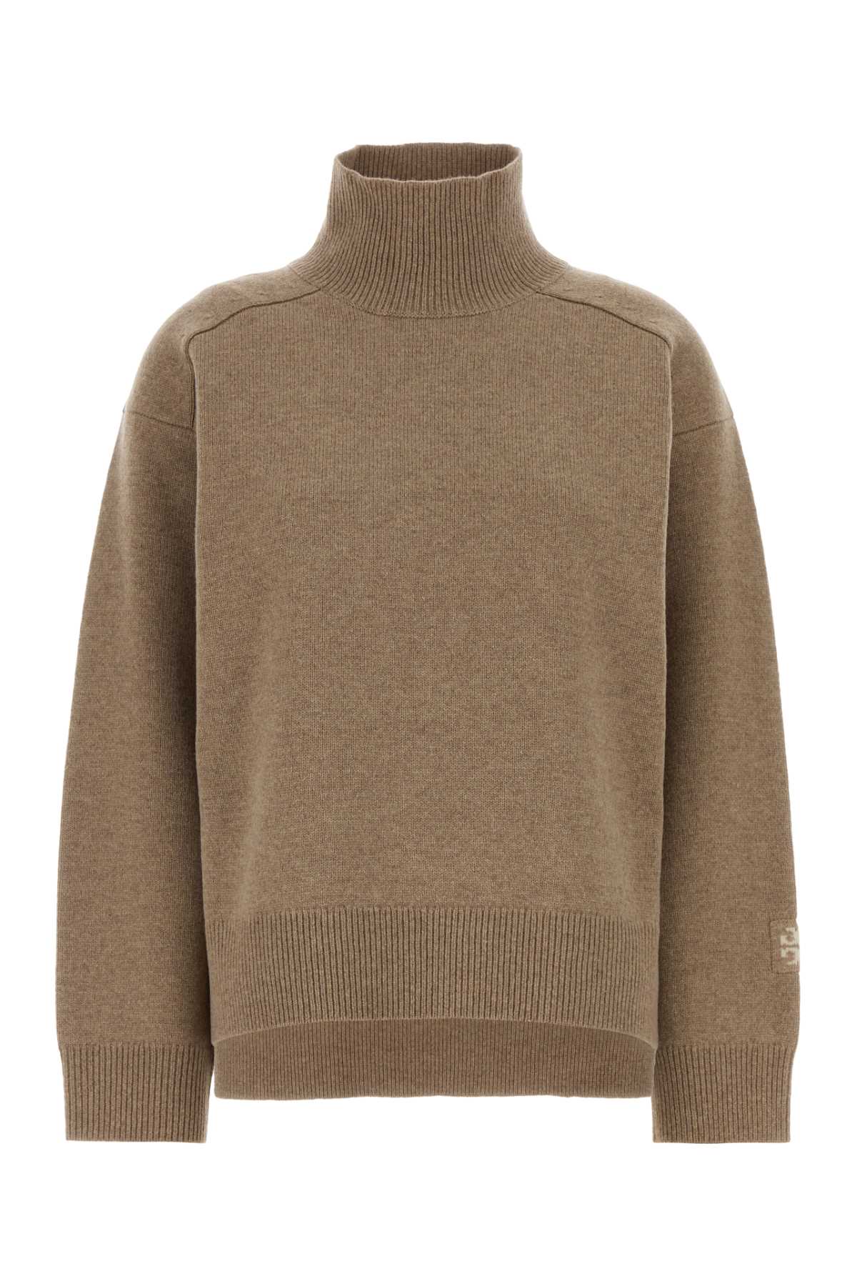 Tory Burch Collo Sweater — Beige
