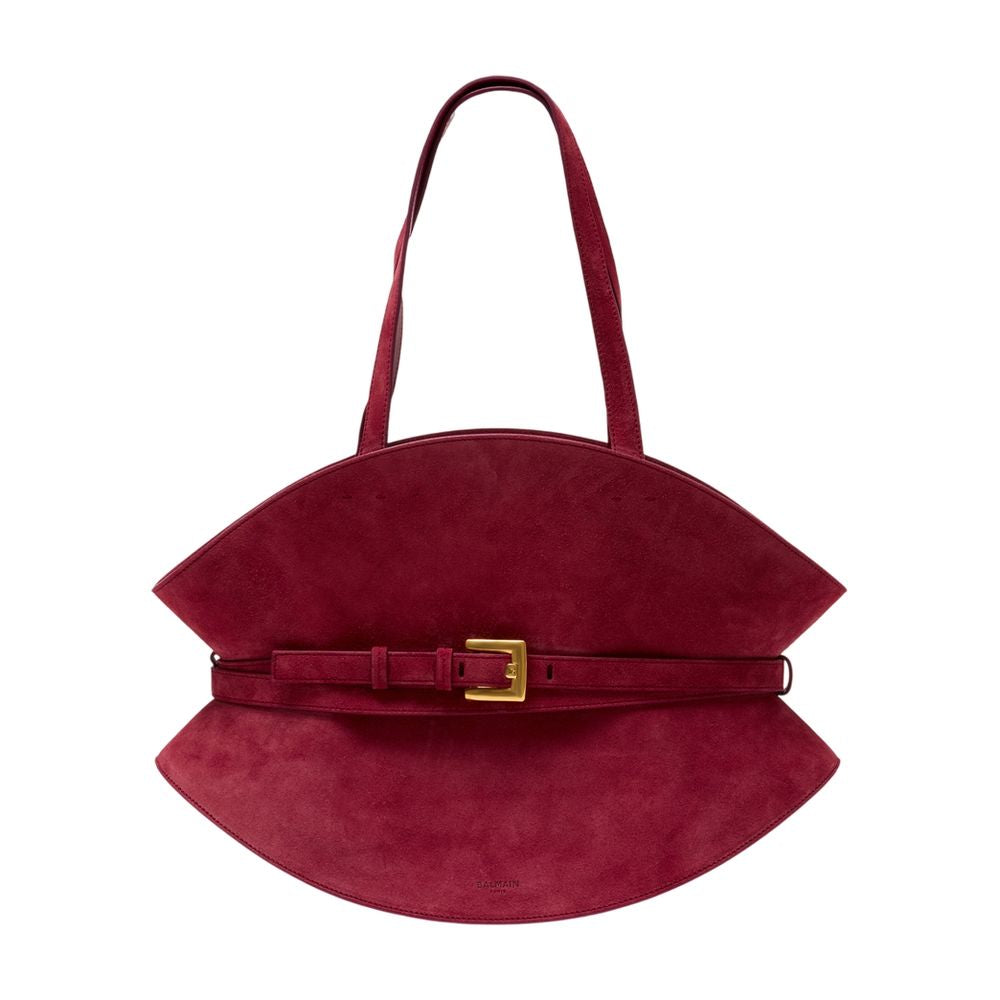 Balmain Shuffle Shoulder Bag — Red