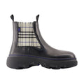 Burberry Plaid Chelsea Boot — Black