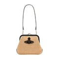 Vivienne Westwood Cotton Woven Clutch — Beige