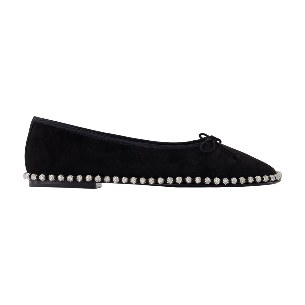 Alexander Wang Lina Ballchain Ballerina Flat — Black