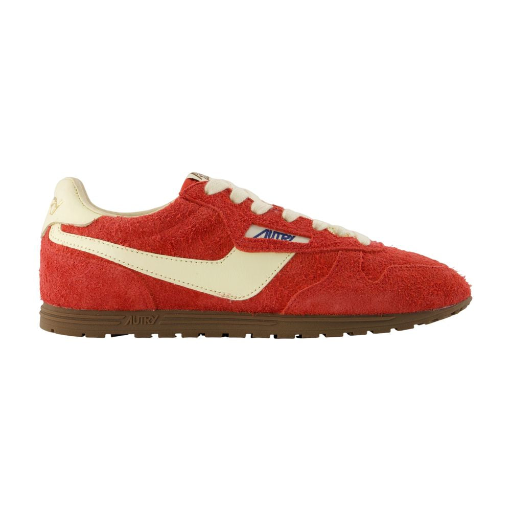 Autry Windspin Low Sneaker — Red