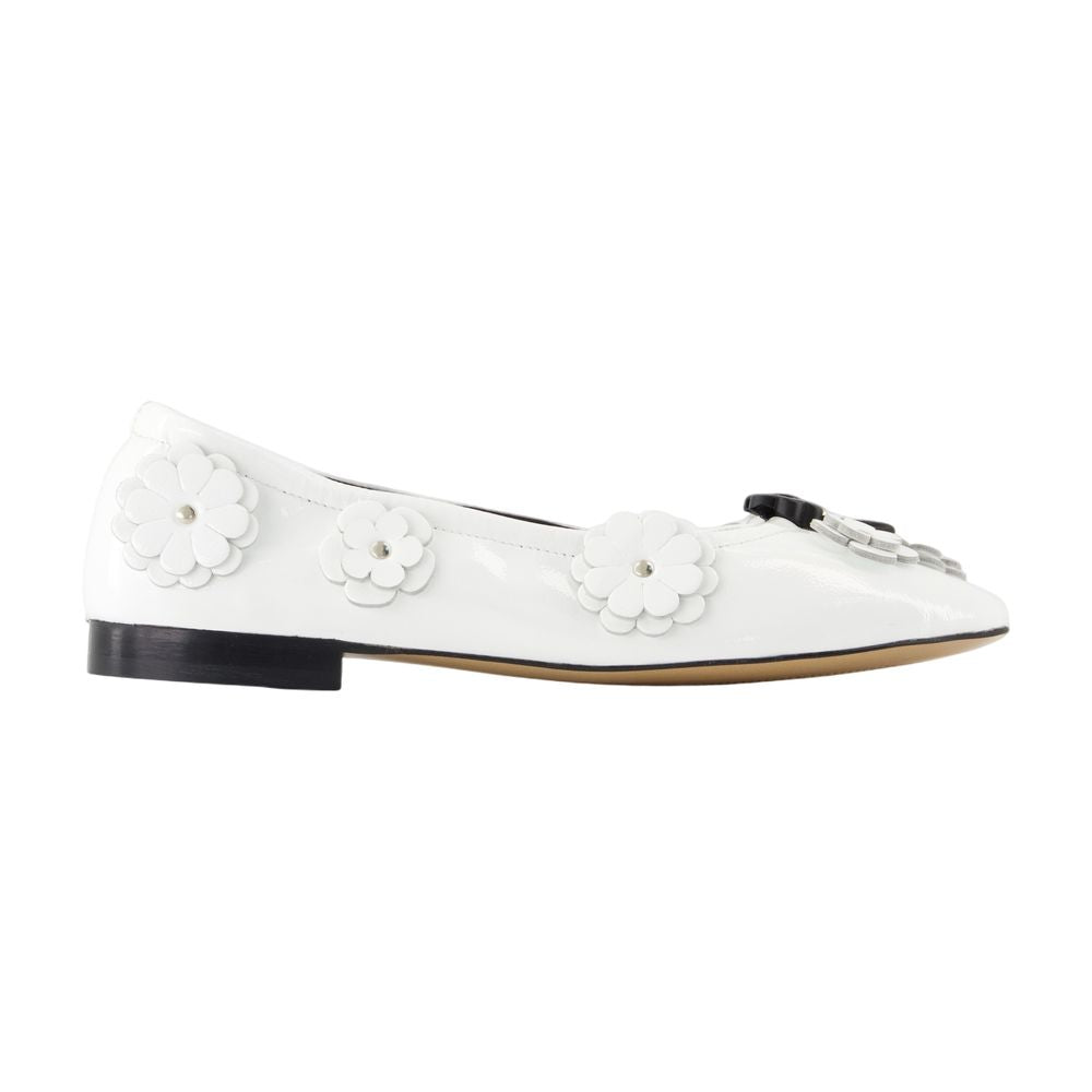 Cecilie Bahnsen Brielle Ballet Flat — White